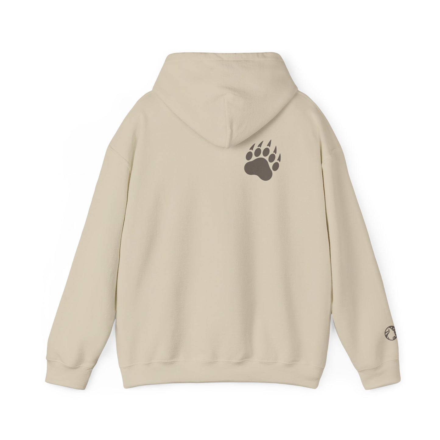Papa Bear Hoodie — Minimal Sweatshirt with Bear Paw Design