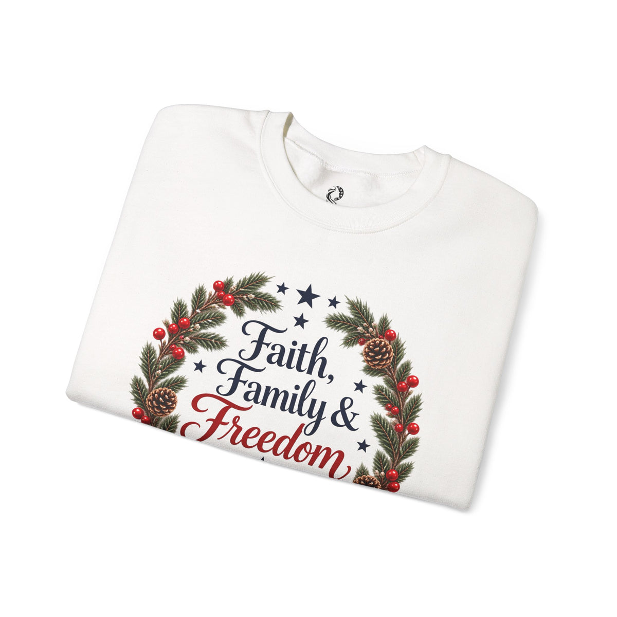 “Faith, Family & Freedom” Crewneck Sweatshirt - MFA Christmas