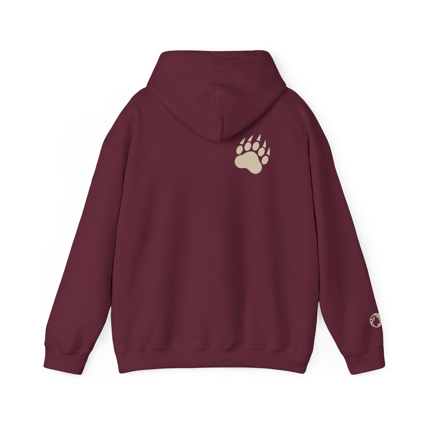 Papa Bear Hoodie — Minimal Sweatshirt with Bear Paw Design