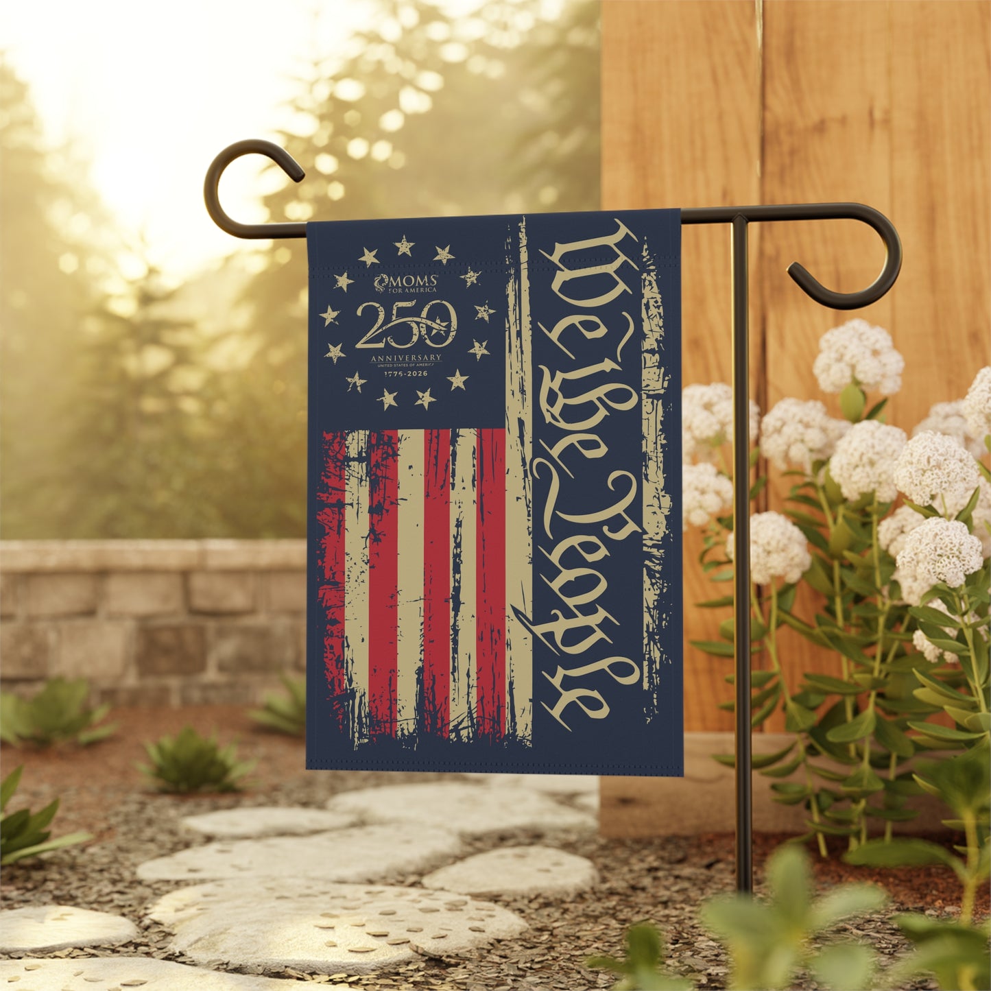 MFA 250th Anniversary Logo Garden Flag - US 250