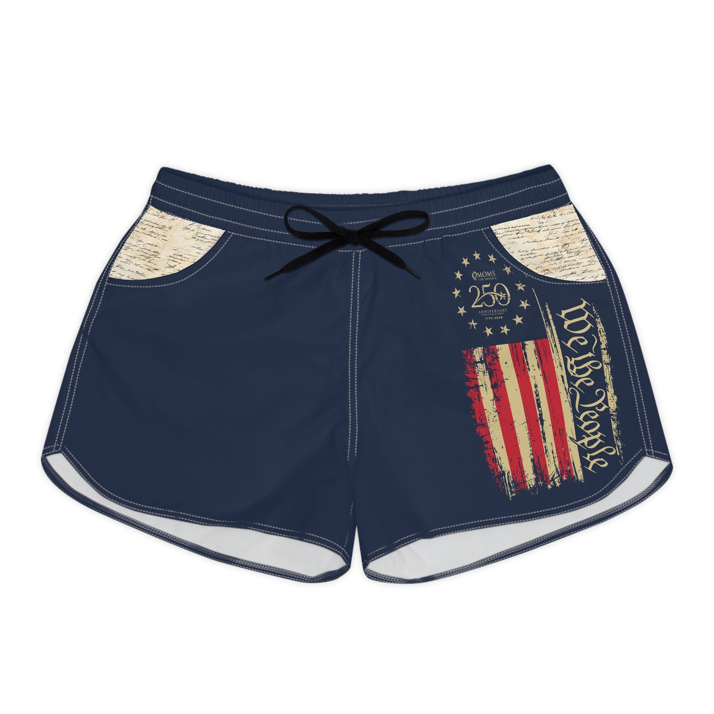 Women’s Patriotic “We the People” Athletic Shorts — US 250