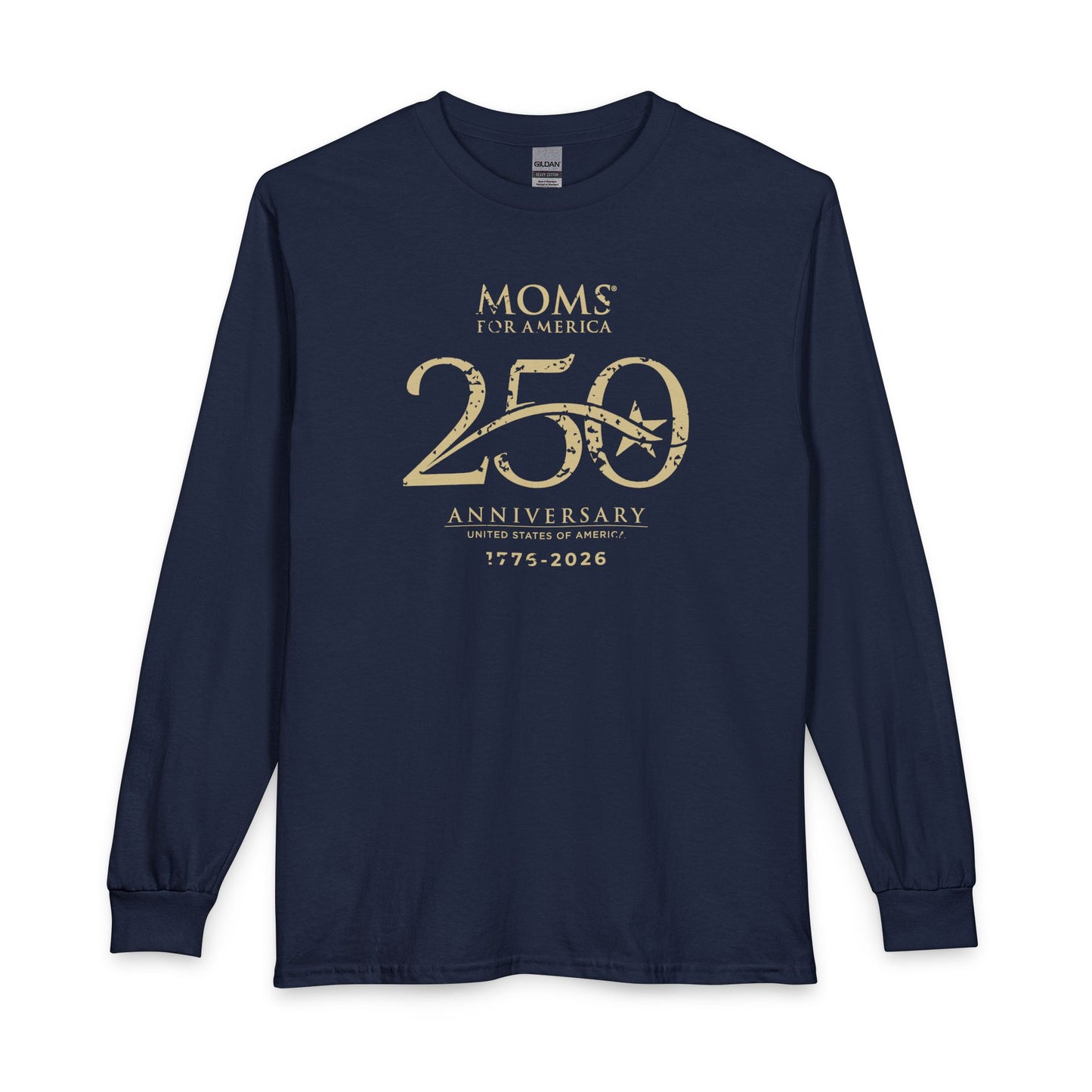 250th MFA Anniversary Logo Long Sleeve T‑Shirt — US 250