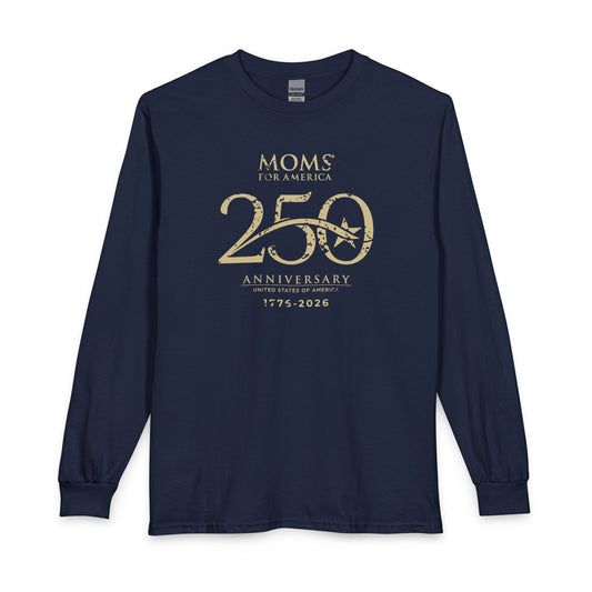 250th MFA Anniversary Logo Long Sleeve T‑Shirt — US 250