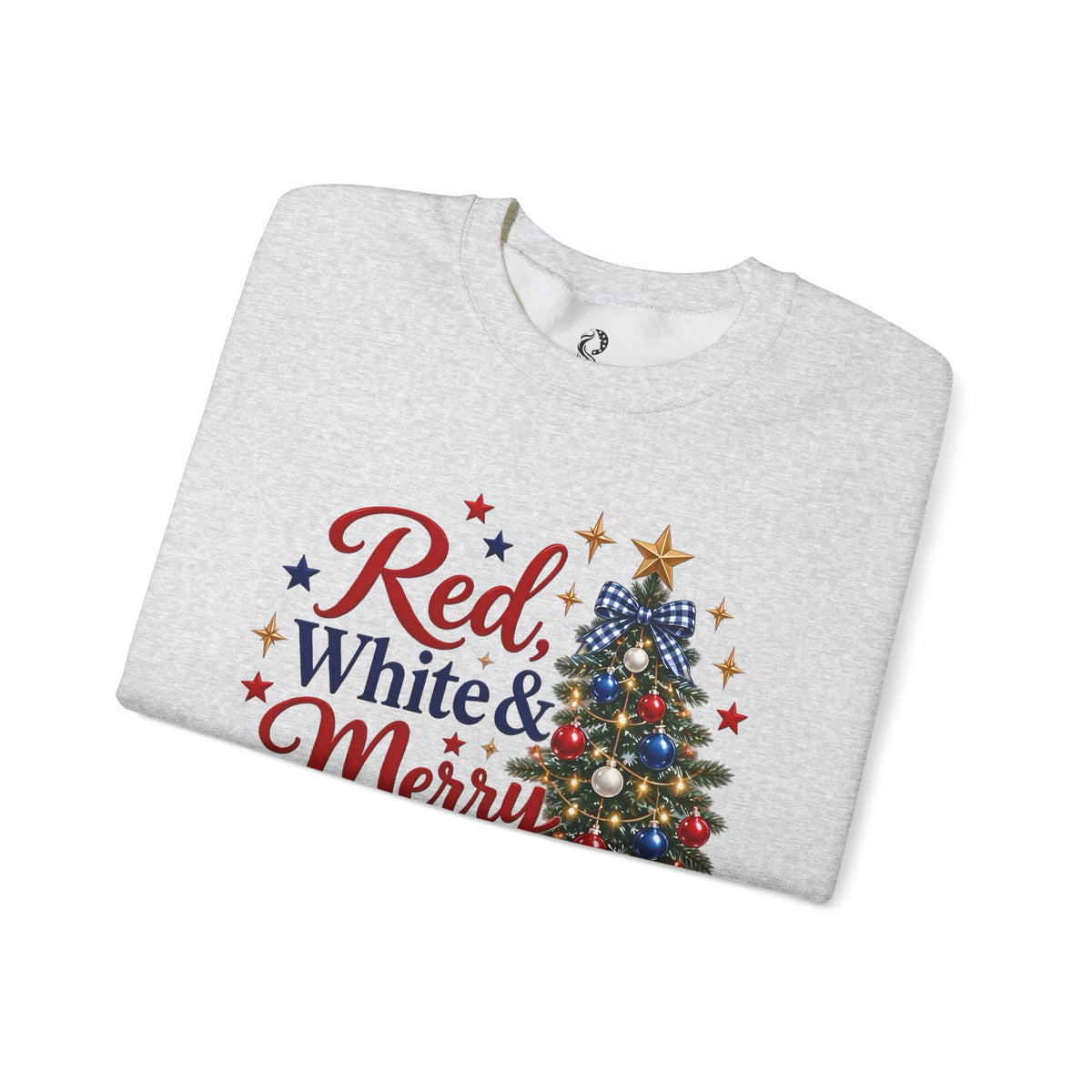 “Red, White & Merry” Crewneck Sweatshirt - MFA Christmas