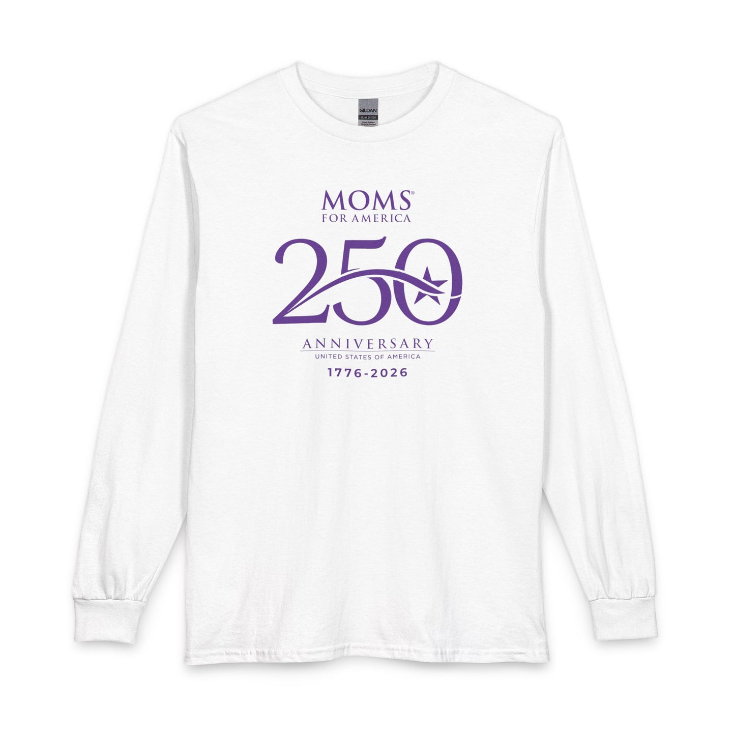 250th MFA Anniversary Logo Long Sleeve T‑Shirt — US 250