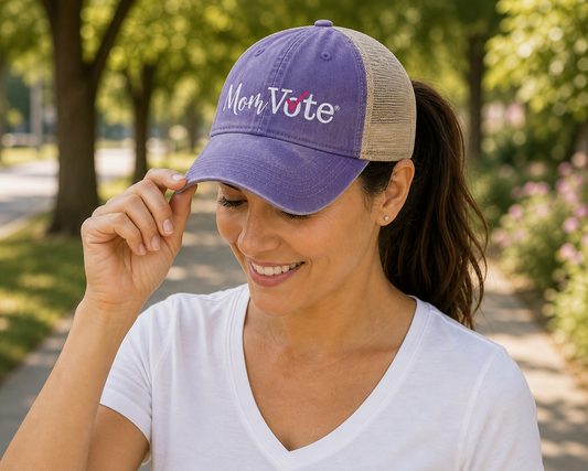 Embroidered MomVote Trucker Hat - MomVote