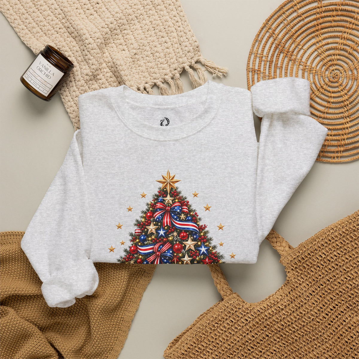 “Merry Christmas, America”Crewneck Sweatshirt - MFA Christmas
