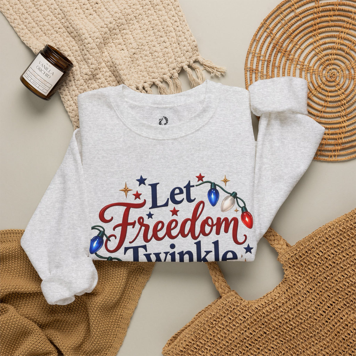 “Let Freedom Twinkle” Crewneck Sweatshirt - MFA Christmas