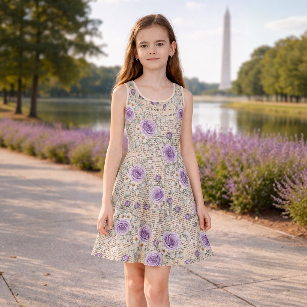 Girls' Lavender Rose Declaration Sundress — US 250