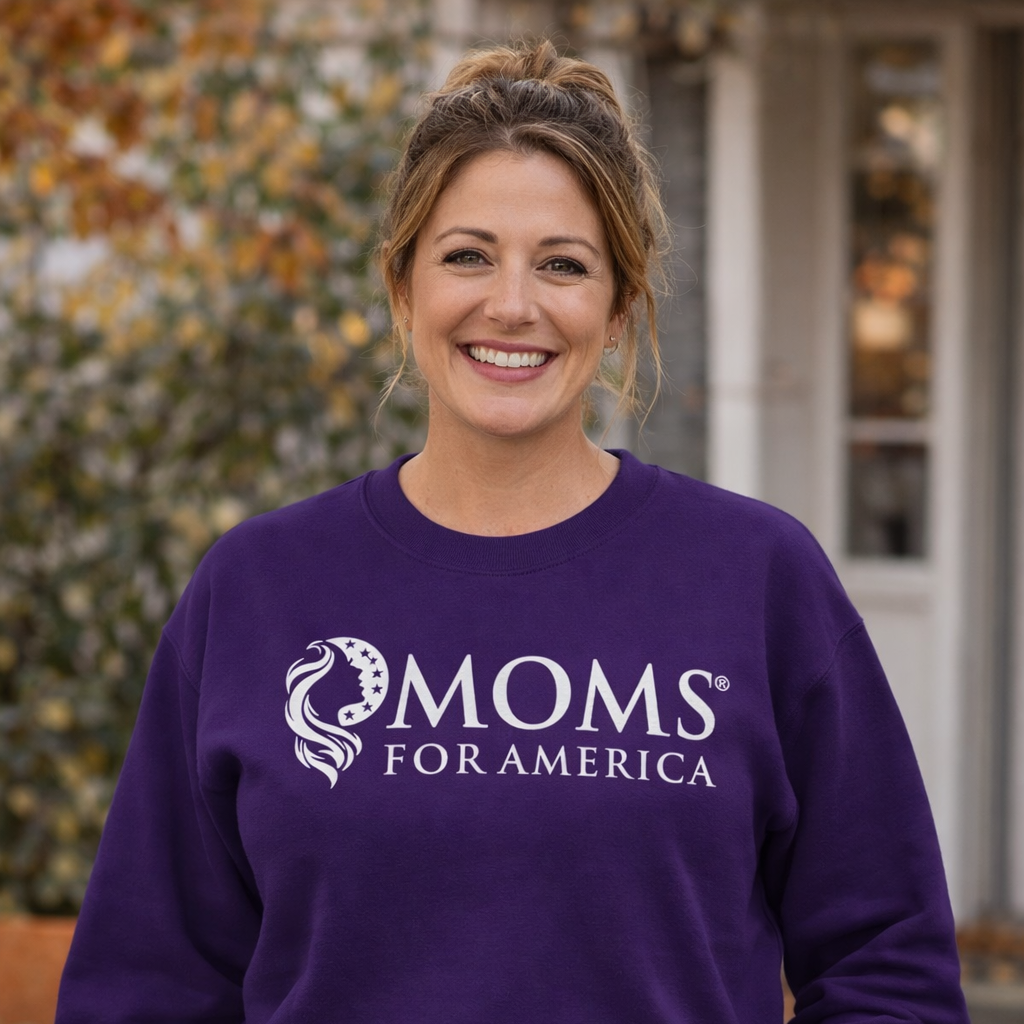 Crewneck Sweatshirt — "Moms for America"