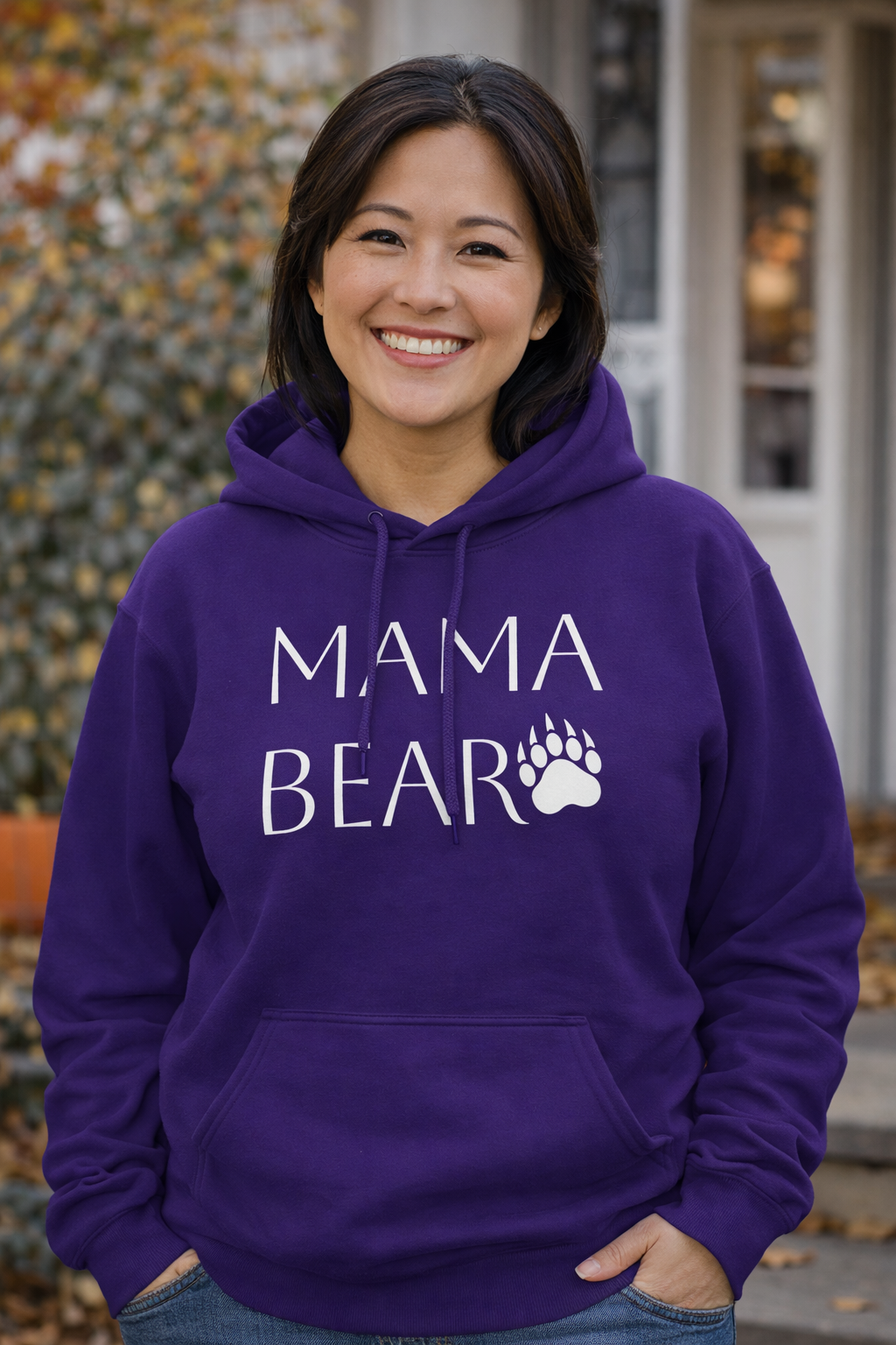 Mama Bear Hoodie — "MAMA BEAR" Pullover with Moms For America Logo