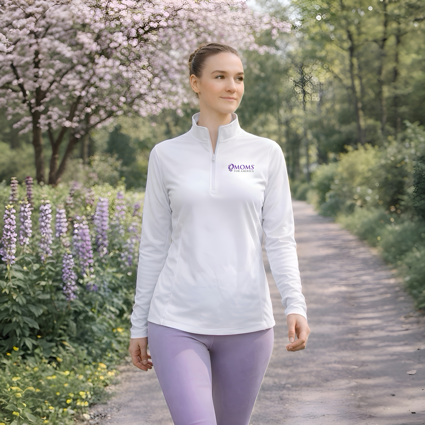 MFA Logo Ladies Quarter-Zip Pullover - MFA Classic