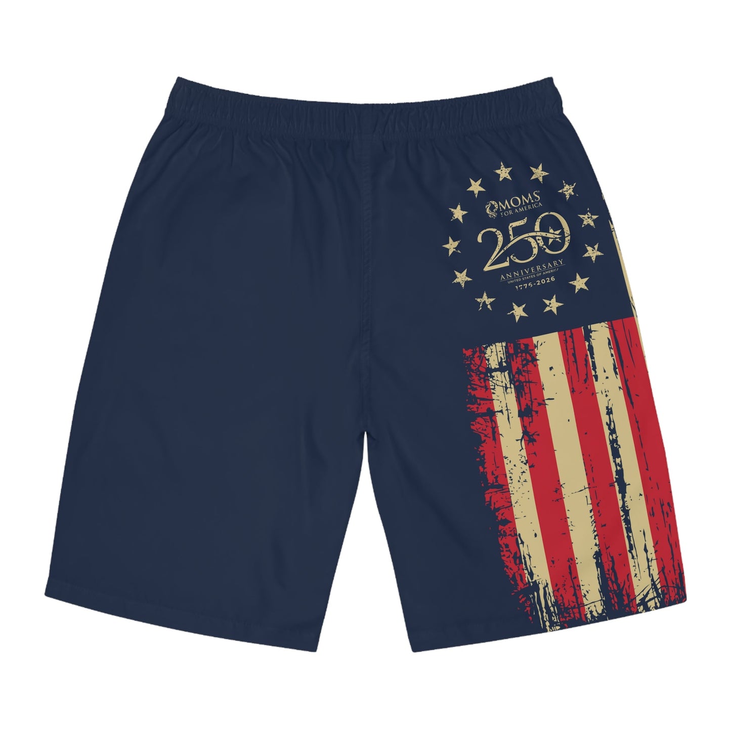 Patriotic 250th Anniversary Men's Board Shorts — US 250