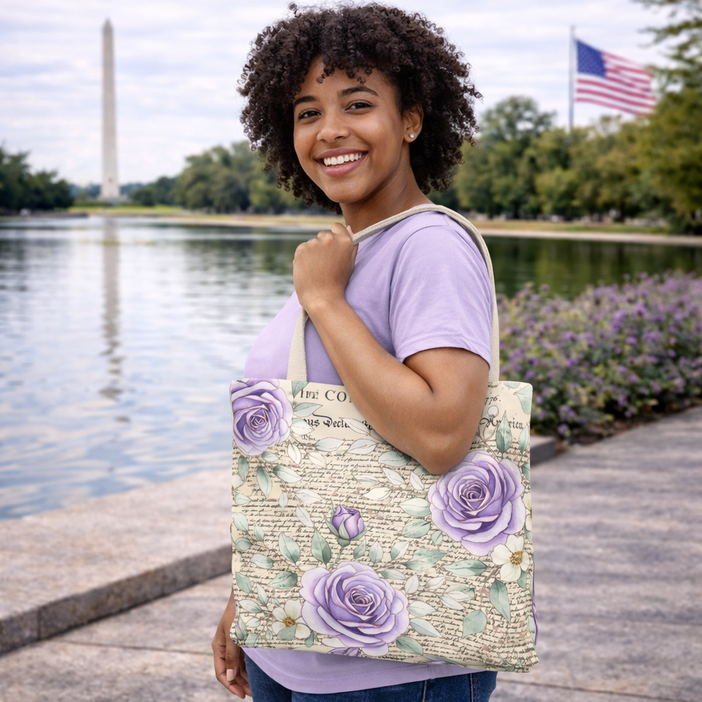 Lavender Rose Declaration Tote Bag — US 250