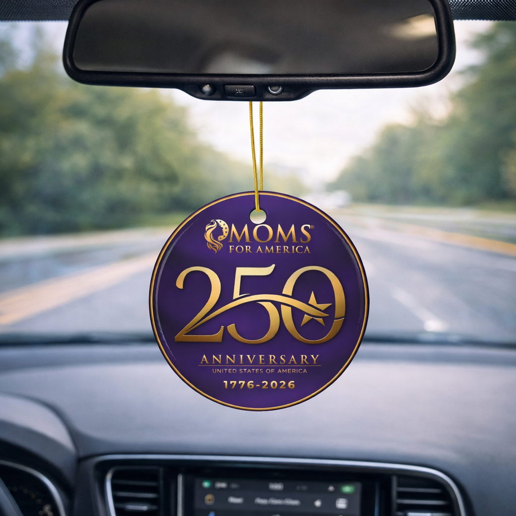 Moms for America 250th Anniversary Logo Ceramic Ornament —  US 250