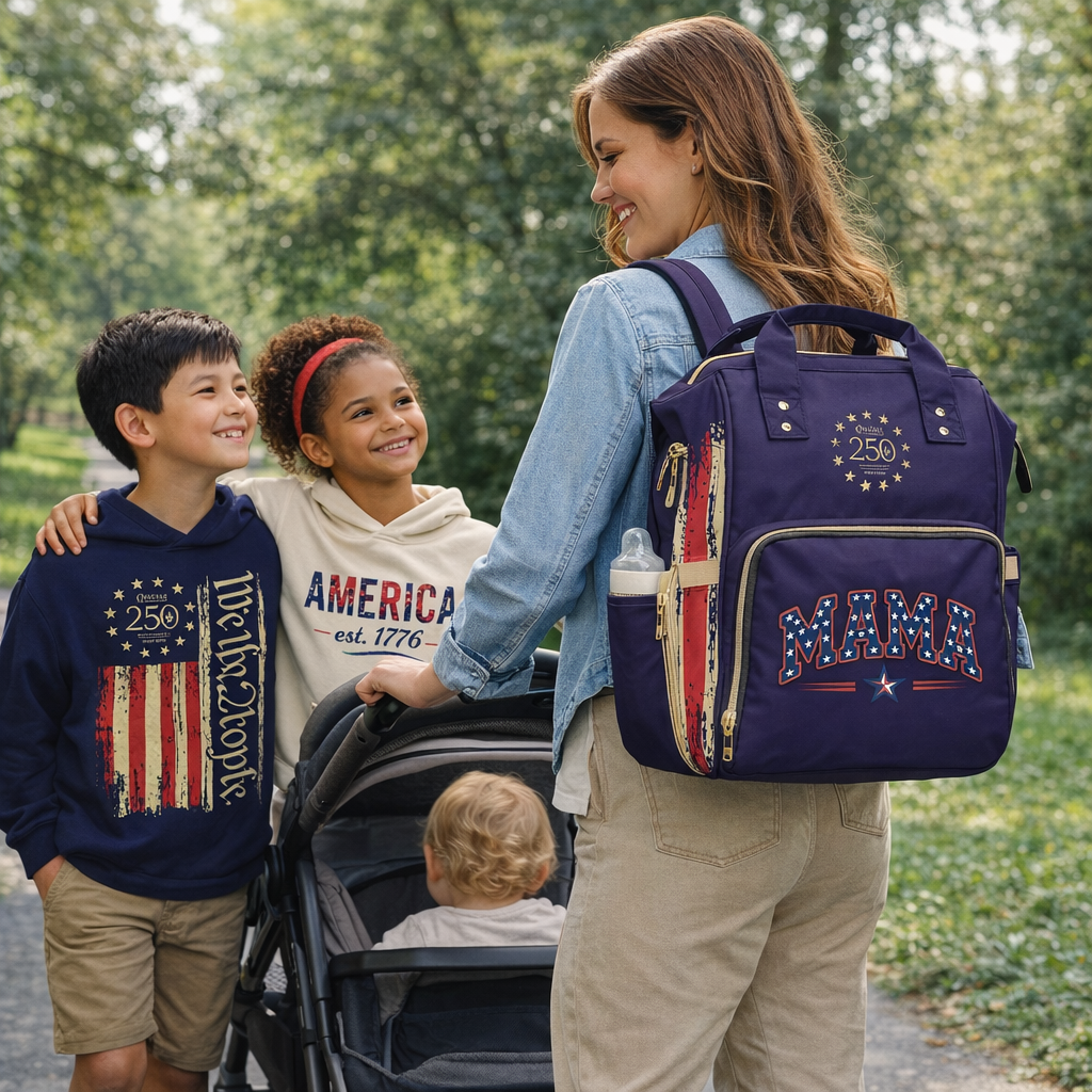 MFA 250 Logo "Mama" Diaper Backpack — US 250