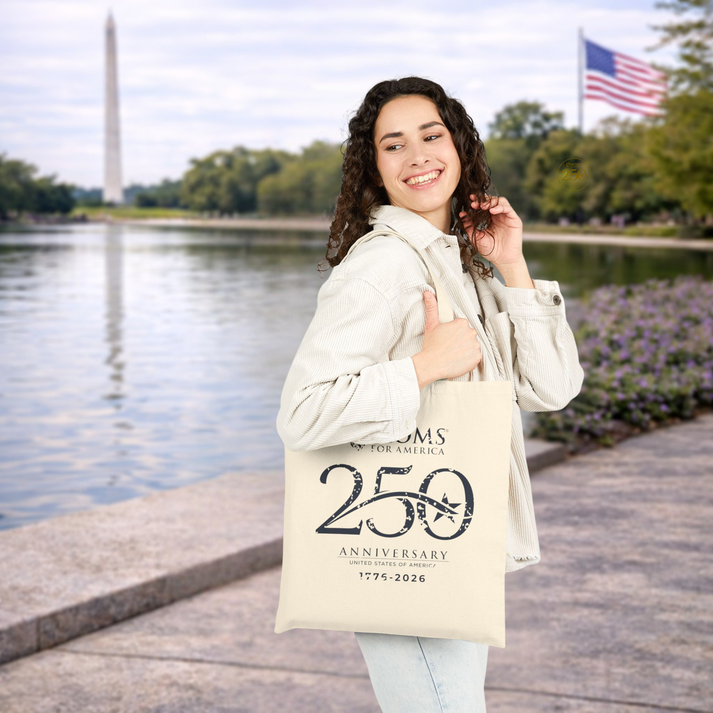 America Est. 1776/MFA 250 Logo Cotton Tote — US 250