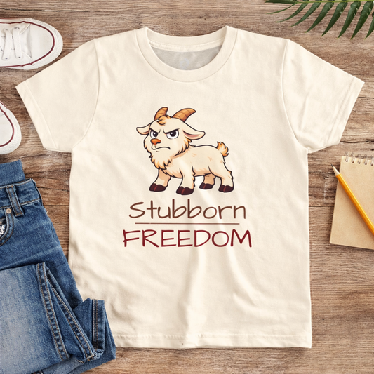 “Stubborn over FREEDOM” Shirt for Kids - Civics in 5 Minutes