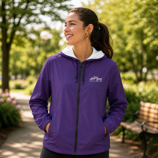 Moms Walk-a-Thon Purple Windbreaker Jacket – MomVote