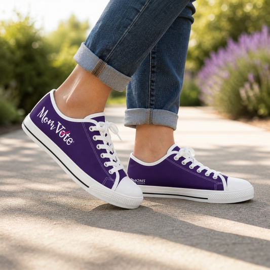 MomVote Walk-a-Thon Low-Top Canvas Shoes - MomVote