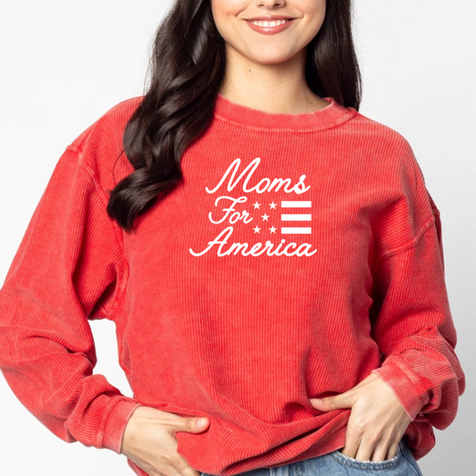 Stars & Stripes Corduroy Crewneck